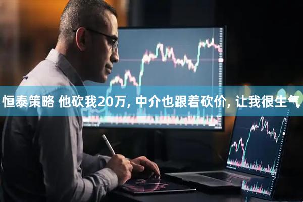 恒泰策略 他砍我20万, 中介也跟着砍价, 让我很生气