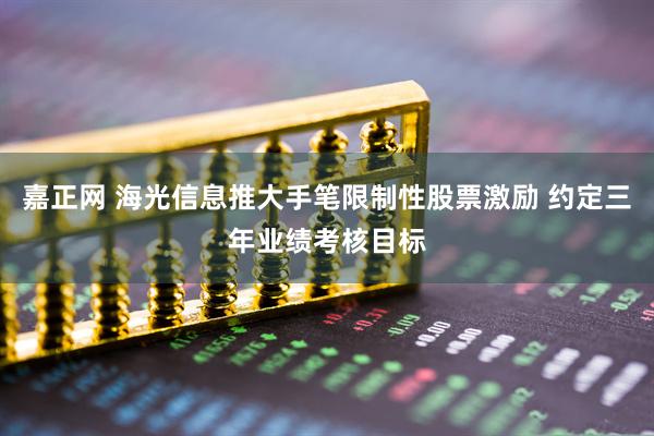 嘉正网 海光信息推大手笔限制性股票激励 约定三年业绩考核目标